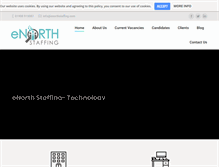 Tablet Screenshot of enorthstaffing.com